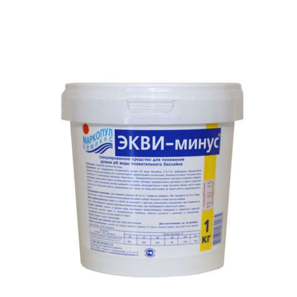 ЭКВИ-минус порошок (рН-минус) 1кг (б.)