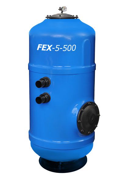 Фильтровальная емкость BEHNCKE FEX-5 (DN 500х1500 мм, площадь фильтрации 0,20 м2, подключение 1 ?", в комплекте с манометром)