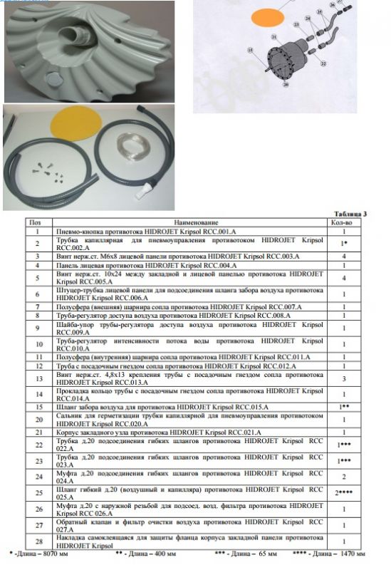 Противоток (плитка) (220 В) Kripsol HIDROJET JSH-45