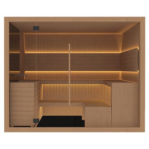 Сауна Medium, модель Стандарт, 250x200x210 см, нагрев 8kW 230/400 3~, канадский кедр, для внутренней установки