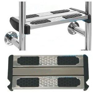 Ступень двойная из нерж. стали лестниц SPECIAL OVERFLOW AISI-316 Flexinox 87101606/87101603/87101607