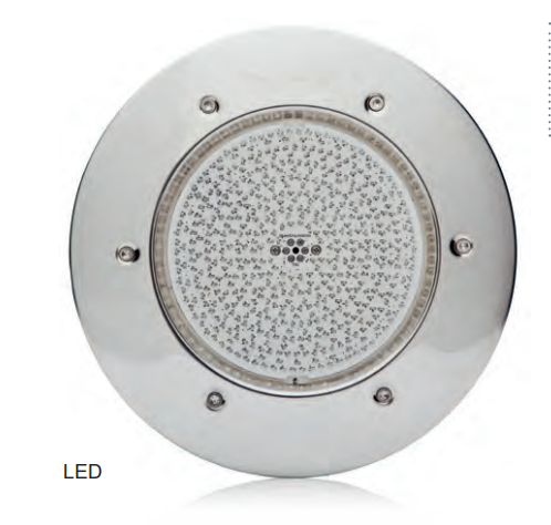 Прожектор Marine LED, AISI 316, 28 Вт, 12В, БЕЛЫЙ, под пленку (124391)