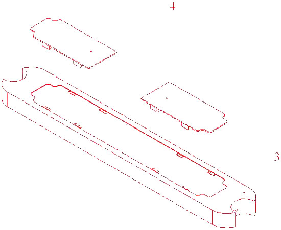 Накладка резиновая для ступени лестниц STANDARD, WALL Flexinox